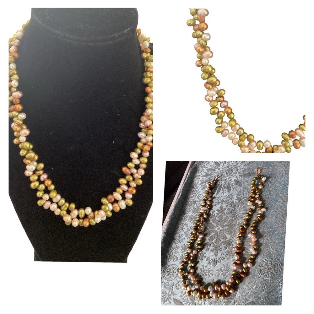 🦌 Vintage Stunning Single or Double Strand Pearl Necklace w/Fish Hook Clasp